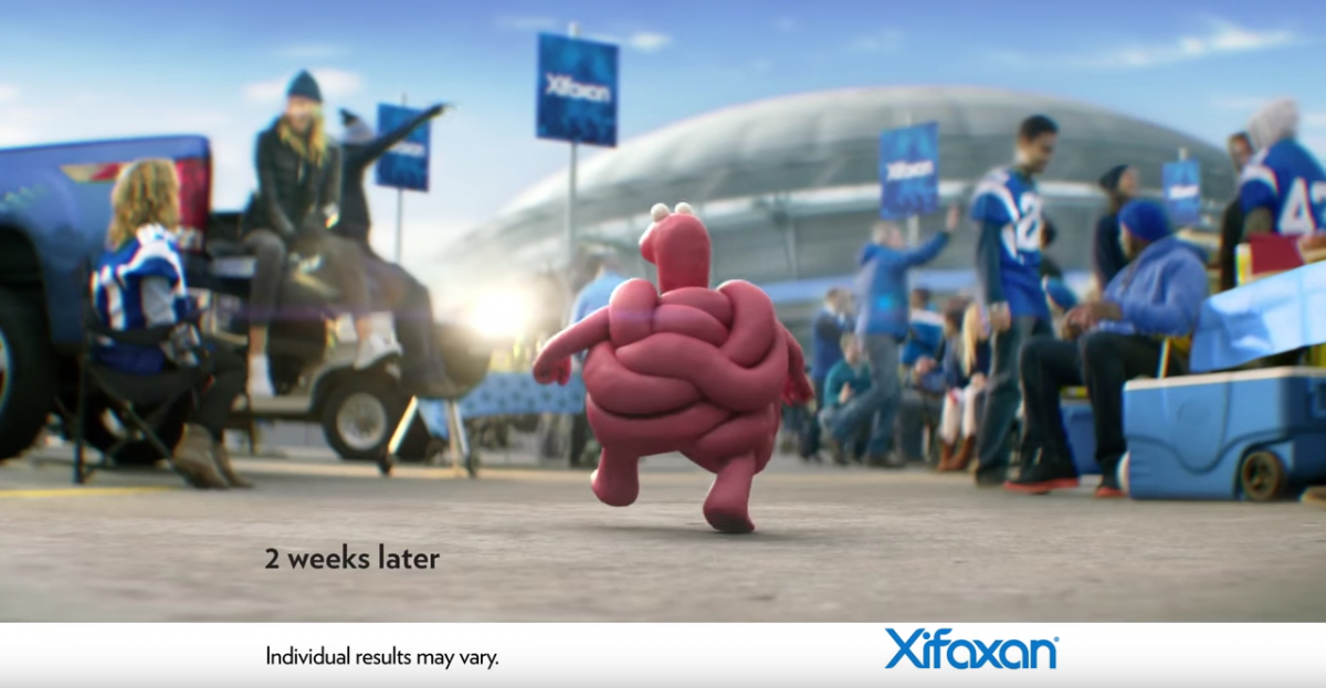 Xifaxan’s SuperBowl commercial